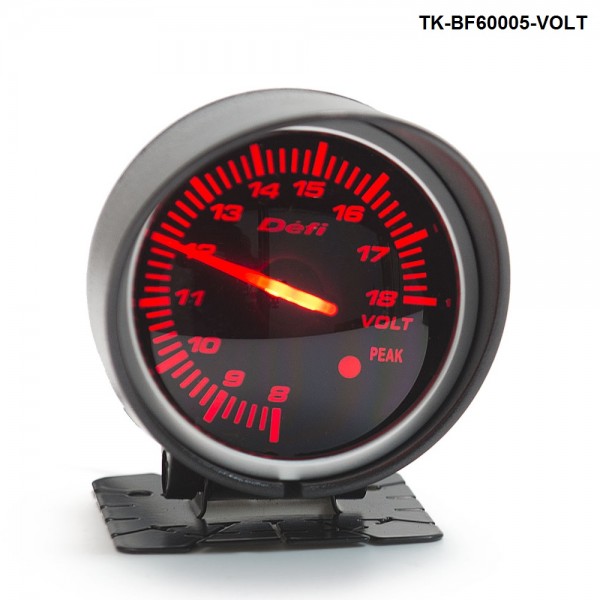 BF 60mm LED Volt Gauge High Quality Auto Car Motor Gauge with Red & White Light TKBF60005VOLT